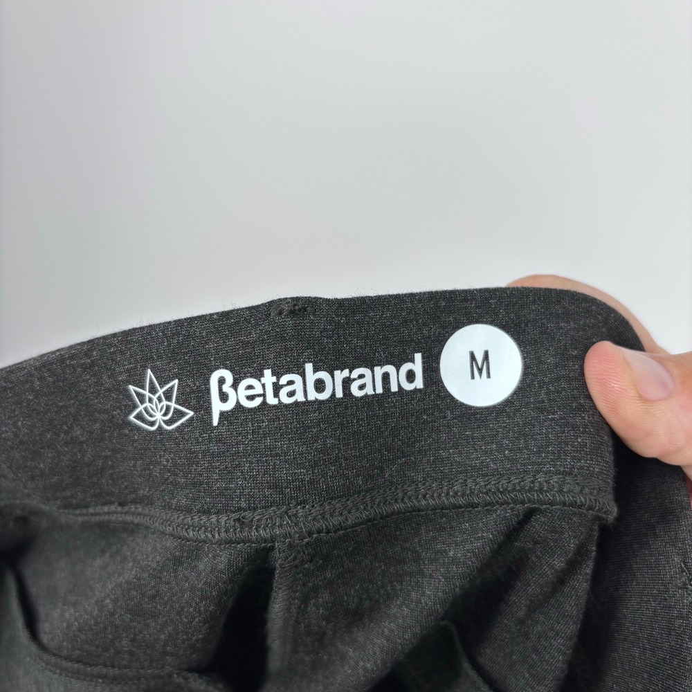 Betabrand DPYP Dress Pant Yoga Pants Bootcut Women M Charcoal Gray Stretch Work - Picture 6 of 8